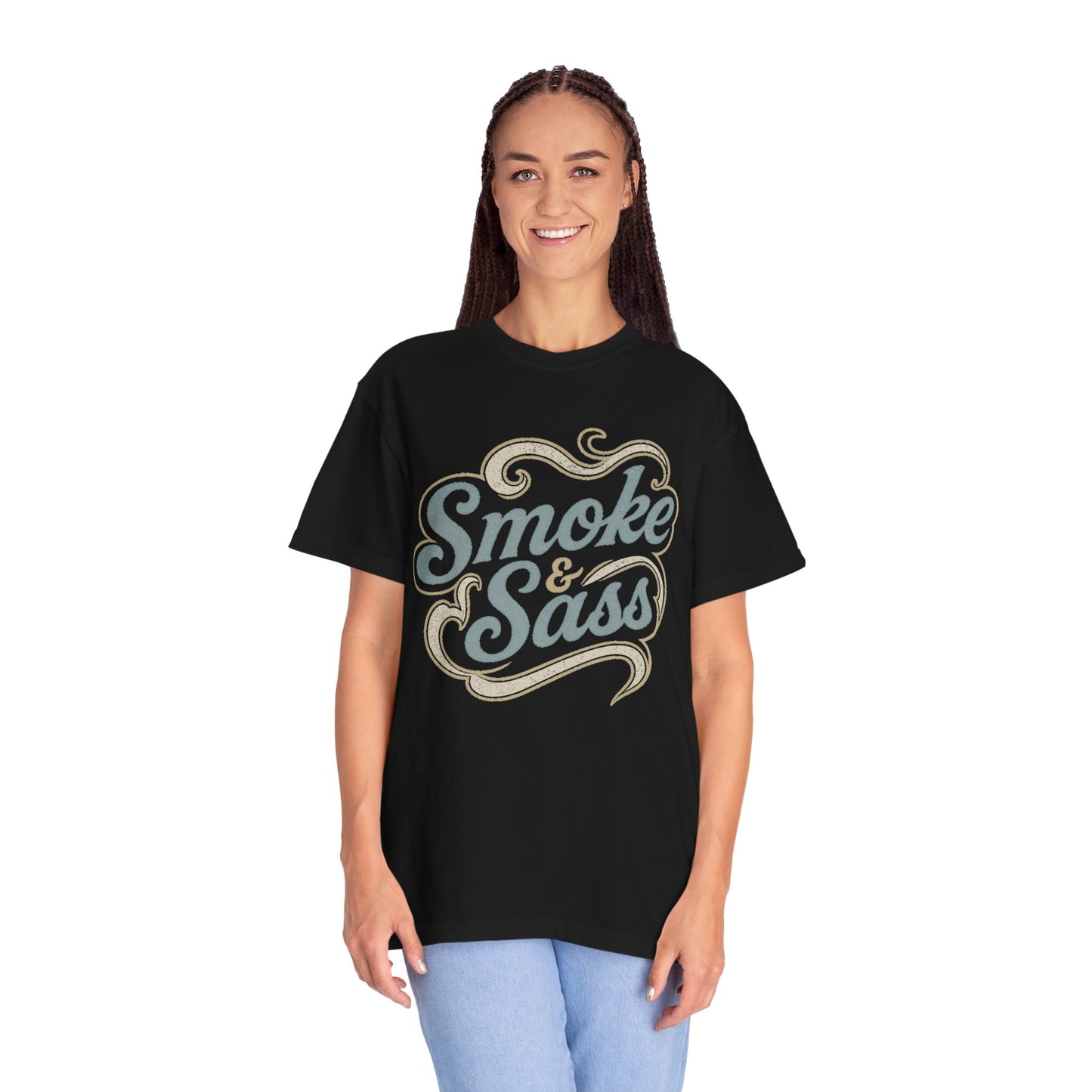 Black Smoke & Sass graphic t-shirt by County Line Cookers