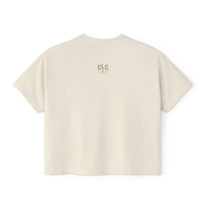 County Line Cookers logo printed on back neck of Smoke Show t-shirt