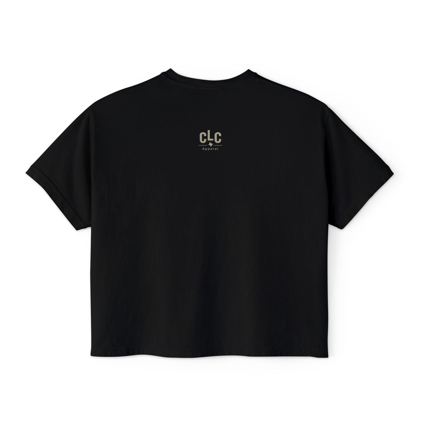 County Line Cookers logo printed on back neck of Smoke Show t-shirt