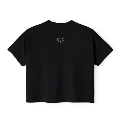 County Line Cookers logo printed on back neck of Smoke Show t-shirt