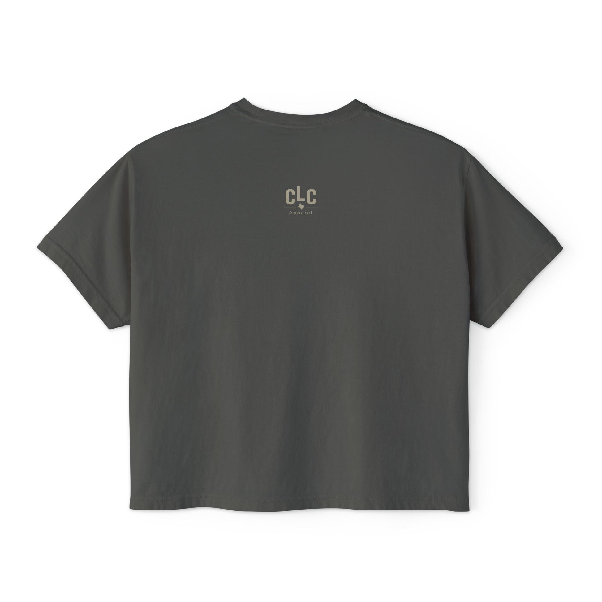 County Line Cookers logo printed on back neck of Smoke Show t-shirt