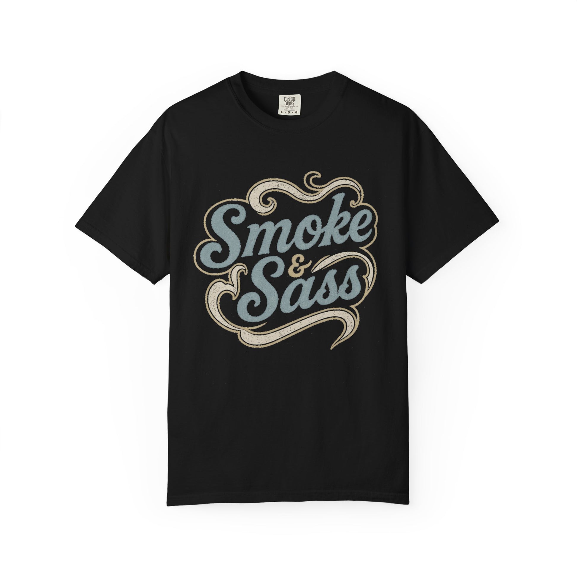 Black Smoke & Sass graphic t-shirt by County Line Cookers