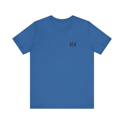 Columbia blue vintage BBQ shirt with smoker graphic