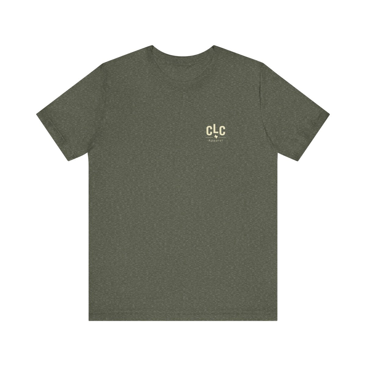 Unisex Bella Canvas 3001 BBQ t-shirt showing relaxed fit and fabric texture