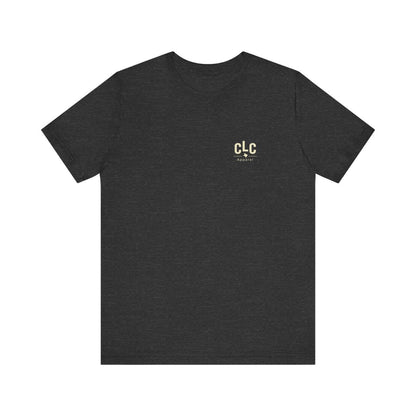 Unisex Bella Canvas 3001 BBQ t-shirt showing relaxed fit and fabric texture