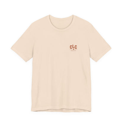 Soft cream Texas Smoke graphic tee with western BBQ design