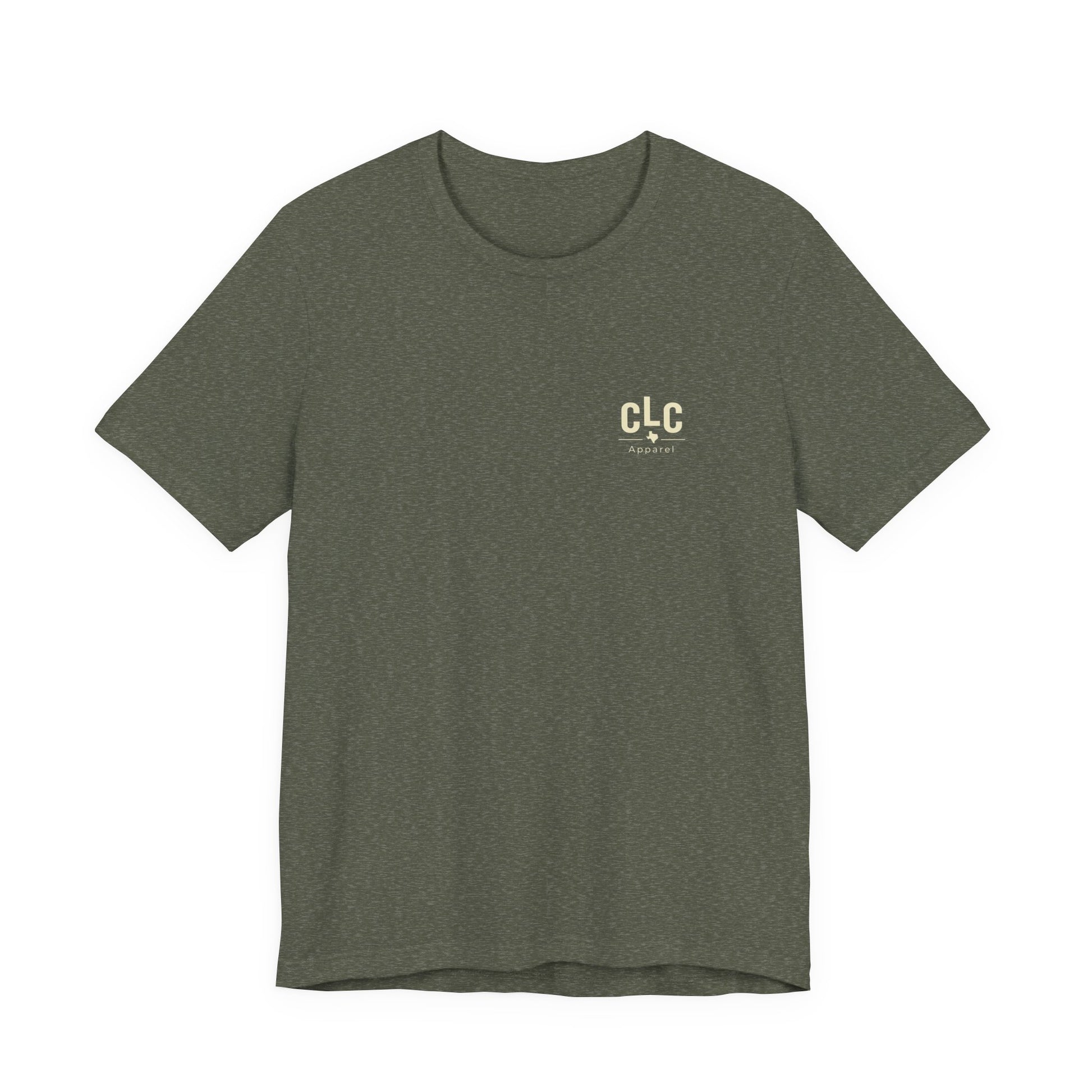 Born to Smoke Texas BBQ graphic shirt in military green