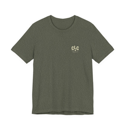 Born to Smoke Texas BBQ graphic shirt in military green