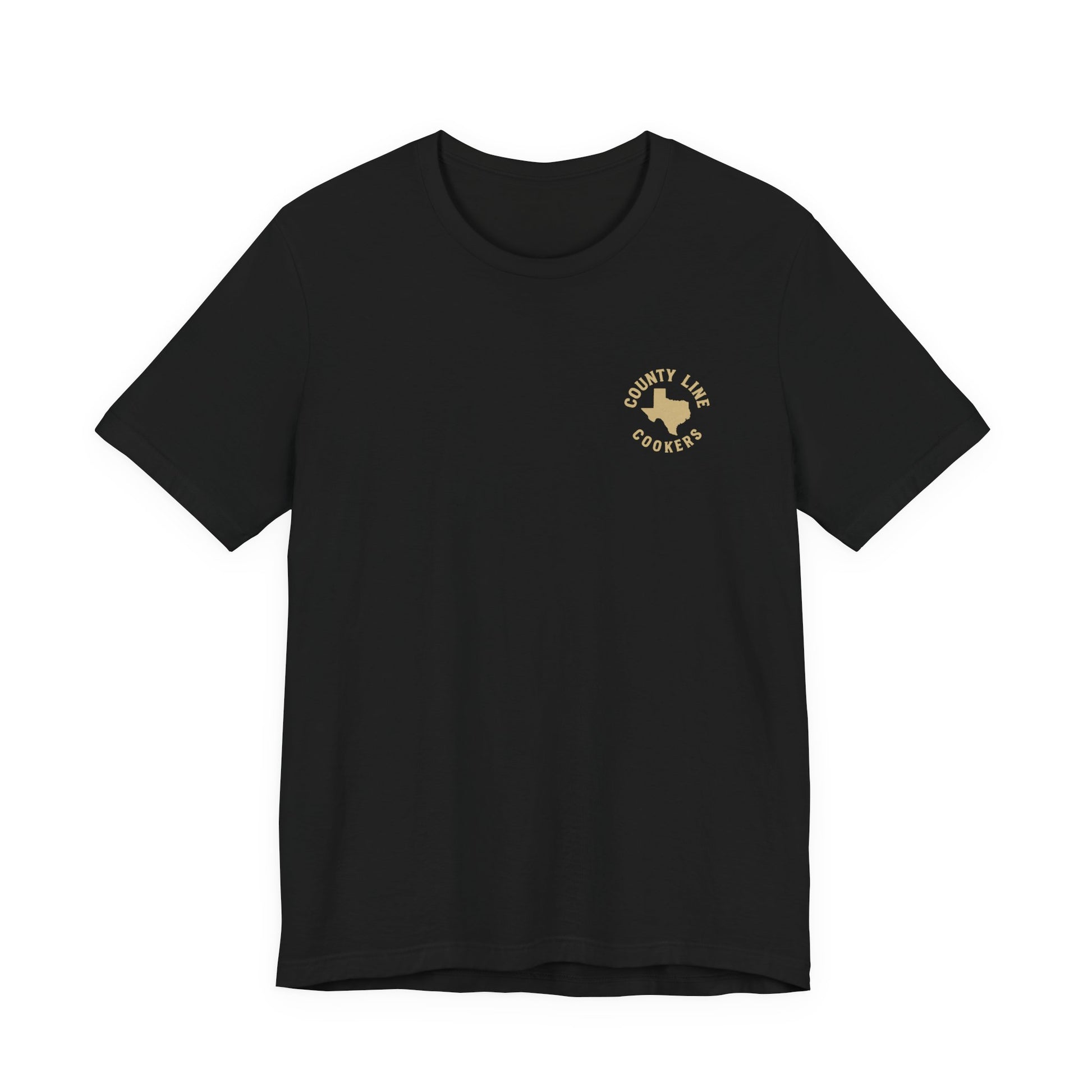 Black Home of Space Dust & Slab Sauce BBQ t-shirt with Texas outline graphic