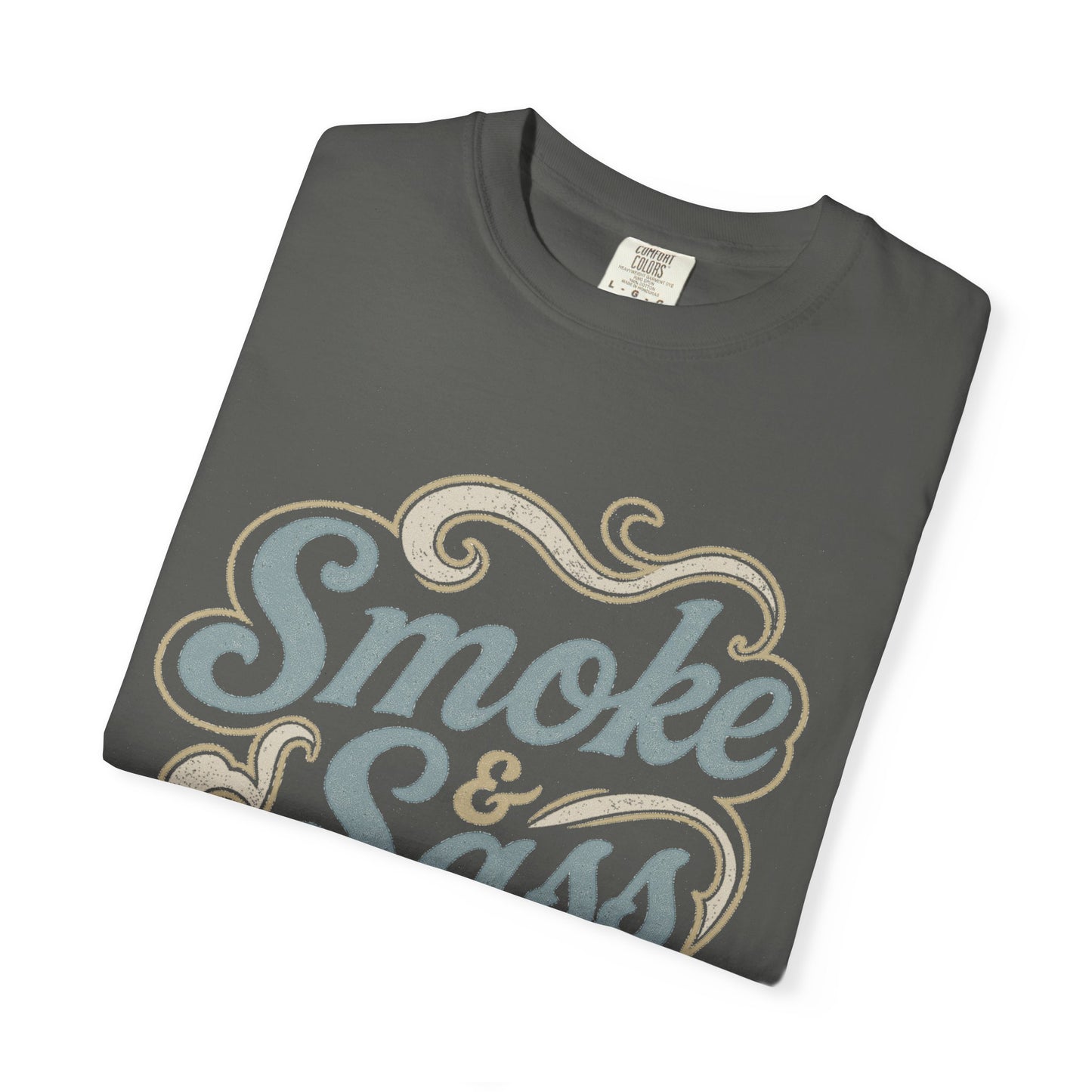 Pepper color Smoke & Sass western BBQ graphic tee