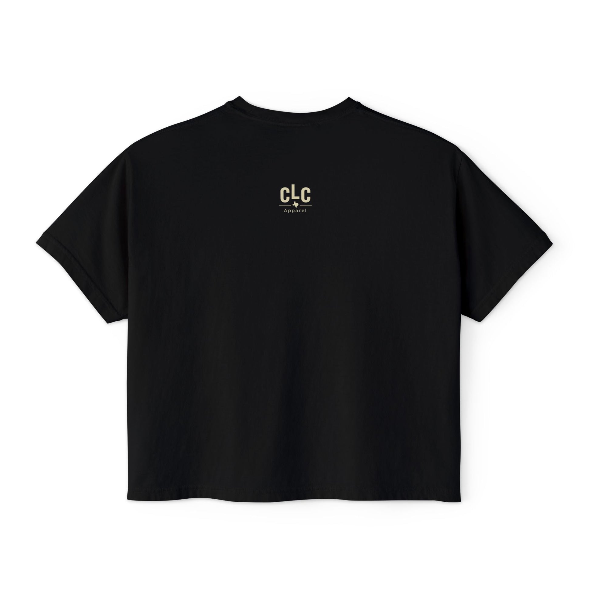 Wood-Smoked & Whiskey-Soaked boxy tee in black with vintage barbecue and whiskey graphic